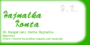 hajnalka konta business card